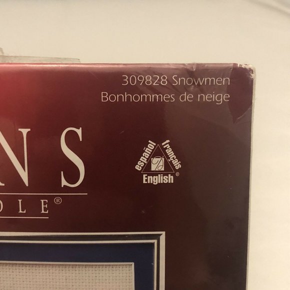 Vintage 99 Christmas Traditions Cross Stitch Kit Designs For The Needle Snowmen - Picture 6 of 12